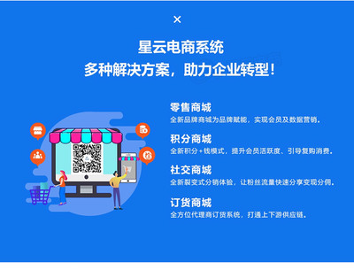 【星云电商】综合商城私域新零售/B2C商城/电商模板网站开发